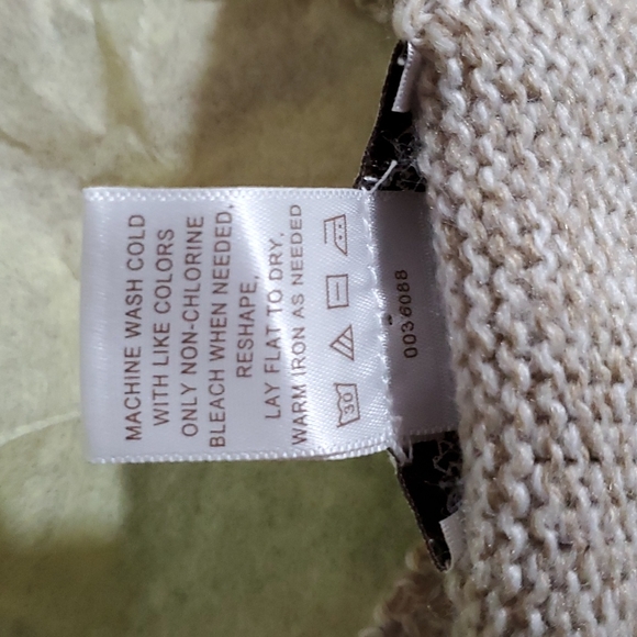 DRAPER'S & DAMON'S Marled Short Sleeve Sweater Shell. Sz. M. - Picture 9 of 9